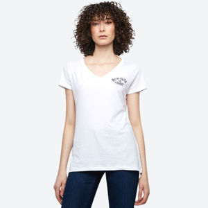 Tommy Jeans dámské bílé tričko New York - L (YA2)